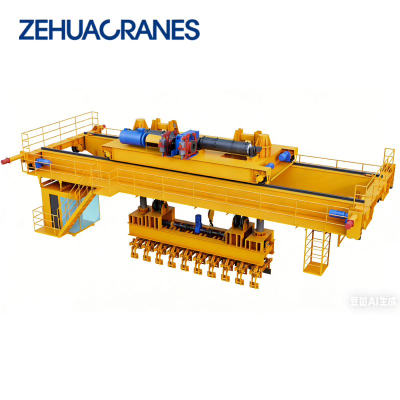 High Technique Anode Carbon Stacking Overhead Cranes 20t 25t 30t 35t Customized Multi Function Cranes PLC Control