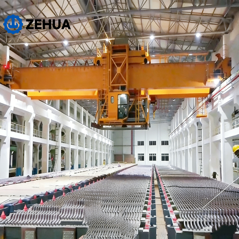 Multifunctional Electrolytic Copper Bridge Crane Customized for Copper Smelting & Electrorefining New Zehua Brand