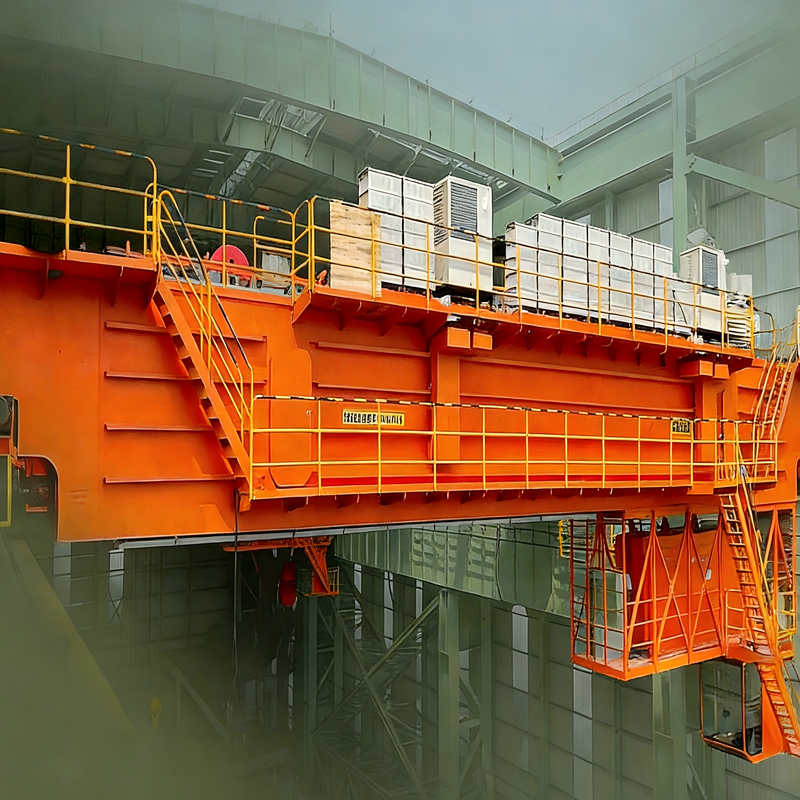 Intelligent Steel Crane China Manufactured Double Girder Bridge Crane Specialized for the Metallurgical Industry