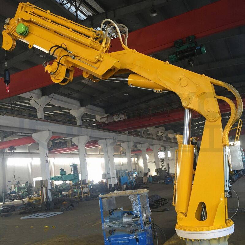 Top Quality Hydraulic Telescopic Knuckle Crane 25 Ton 40 Ton 50 Ton Marine Deck Crane