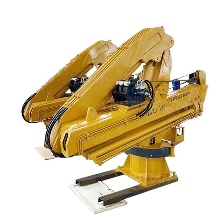 ZEHUA Brand 5-30 Ton Hydraulic Marine Deck Knuckle Boom Crane | 30m Lifting Height Boat Cargo Crane for Vessel Ship