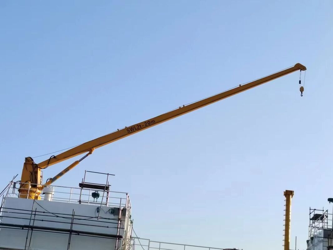 ZEHUA Brand 5-30 Ton Hydraulic Marine Deck Knuckle Boom Crane | 30m Lifting Height Boat Cargo Crane for Vessel Ship