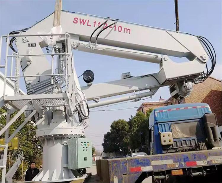 High-quality Offshore Use Electro-hydraulic Marine Crane Foldable Arm Deck Mounted Knuckle Boom Crane