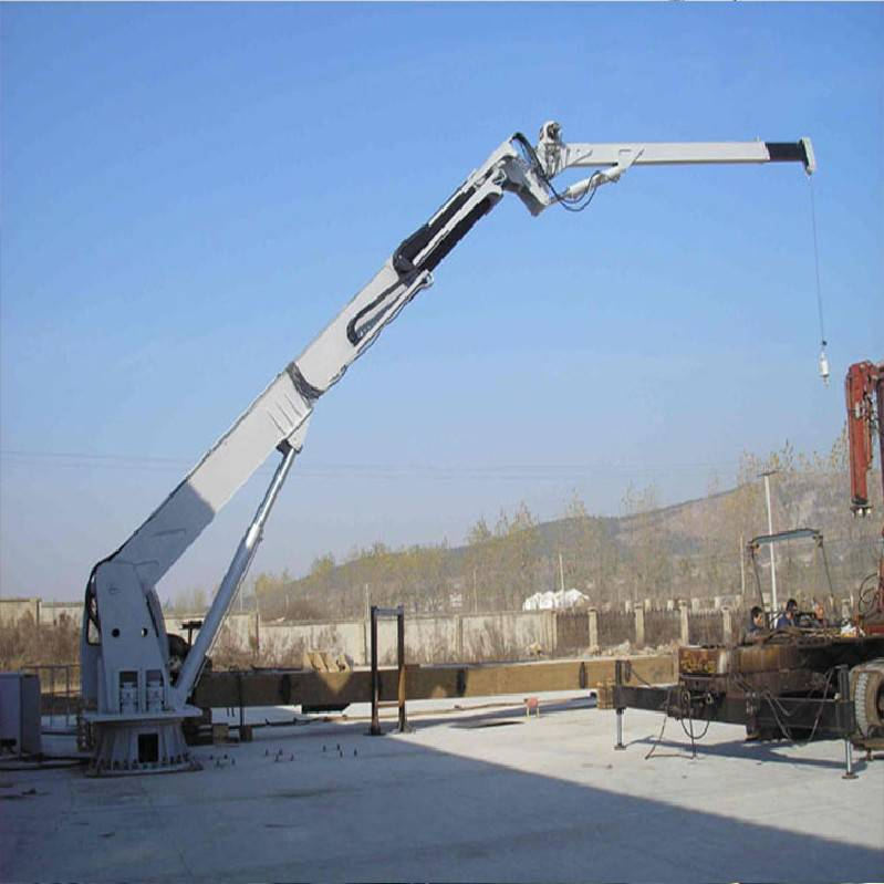 High Quality 5-30 Ton Hydraulic Marine Deck Knuckle Boom Crane 30m Lifting Height Boat Ship Vessel Cargo Crane