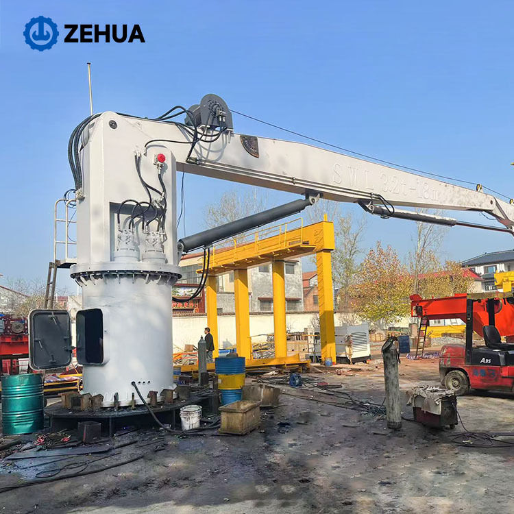 Deck Crane Knuckle Boom Crane Marine Yacht Cargo Ship Hydraulic Knuckle Folding Boom Boat Deck Crane