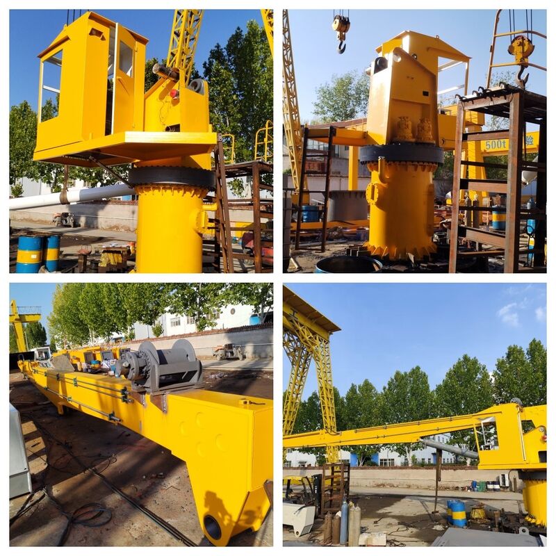 Deck Crane Knuckle Boom Crane Marine Yacht Cargo Ship Hydraulic Knuckle Folding Boom Boat Deck Crane