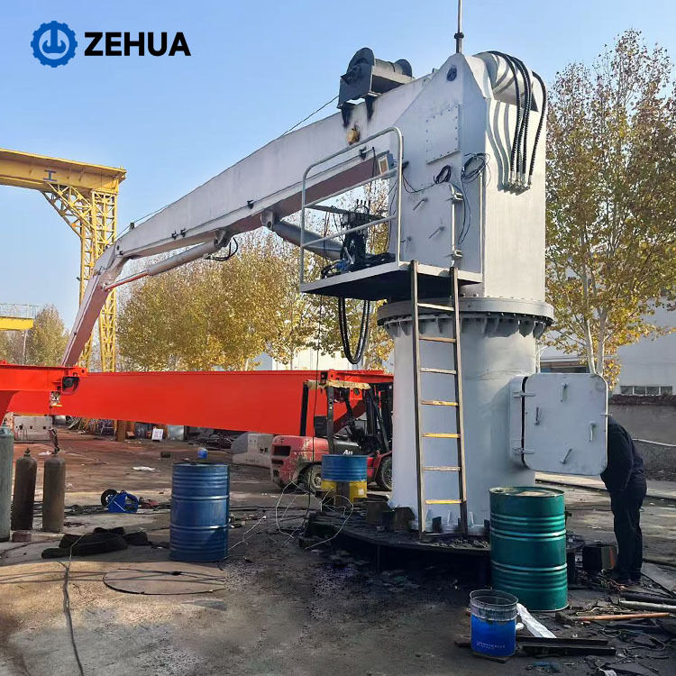 Zehua φορητό μαγνητικό σχοινί σχοινί Tester Machine Marine γερανό 30mm κινητό θαλάσσιο γερανό με ελαστικό τροχό μεταφοράς γιοτ