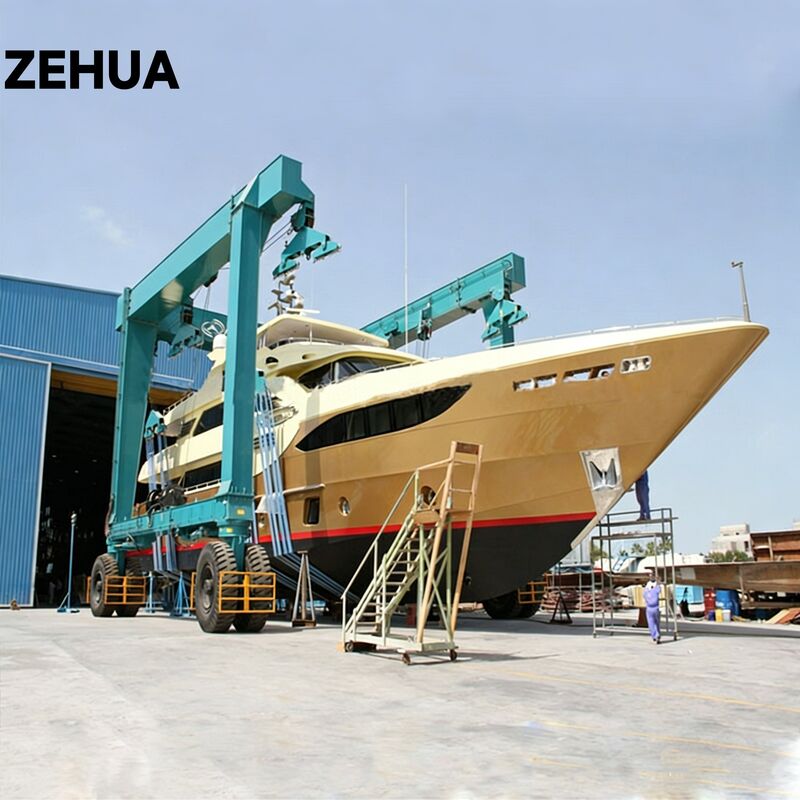 Boat Lift Yacht Hoist Marine Crane This Hydraulic Boat Lift Is Designed for Yachts 100ton 150ton 200ton 300ton