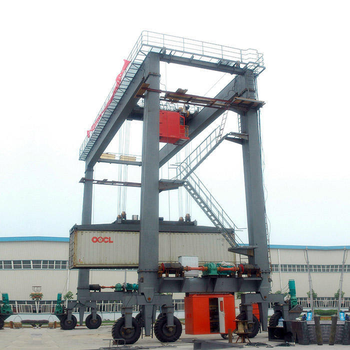 RTG Container Gantry Crane 50ton 60ton 100ton Cabin Control with GPS Auto-Steering Energy Saving for Container Terminals
