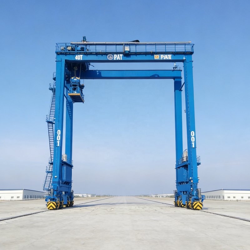 Heavy-Duty Port Using ZPMC Spreader RTG Rubber Tyred Gantry Crane | Anti-Sway & Energy-Saving Design