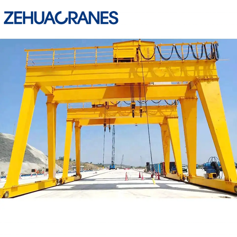 High Quality Rubber Tye Container Ganty Crane 20ton 30ton 40ft Container Lifting Remote Control