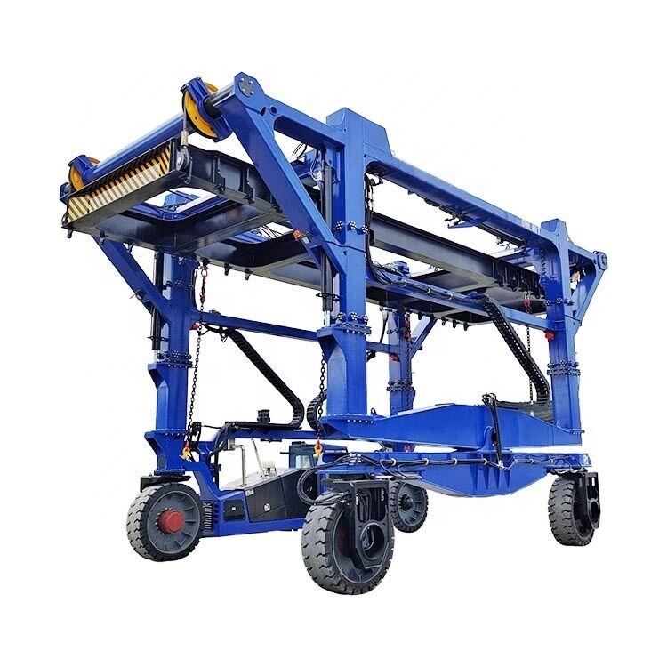 Zehua Multifunctional Straddle Carrier 20ft/40ft/45ft Iso Container Handler for Inland Depot 45ton Rubber Tyred Gantry Crane