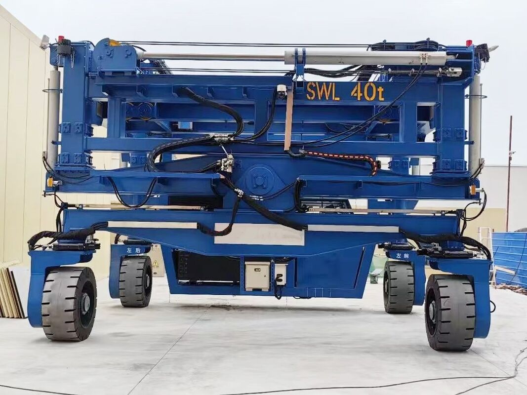 Zehua Ce Hydraulic Driven Multi-Functional Straddle Carrier Lifting 20ft 40ft Container Straddle Carrier Crane