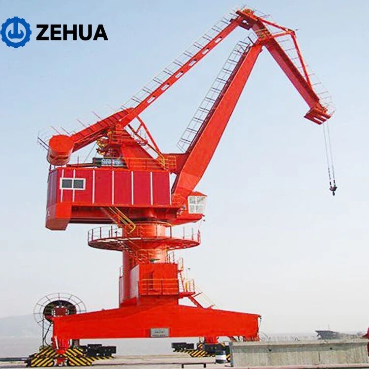 Mobile Harbour Portal Crane 10-35 Ton 45m High Quality Pedestal Gear MQ Port Crane China Professional Manufacturer