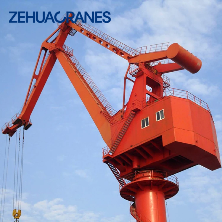 MQ Series Mobile Harbour Portal Crane 10-35 Ton 45m, Heavy Duty Pedestal Crane for Seaport, Harbour & Terminal From China