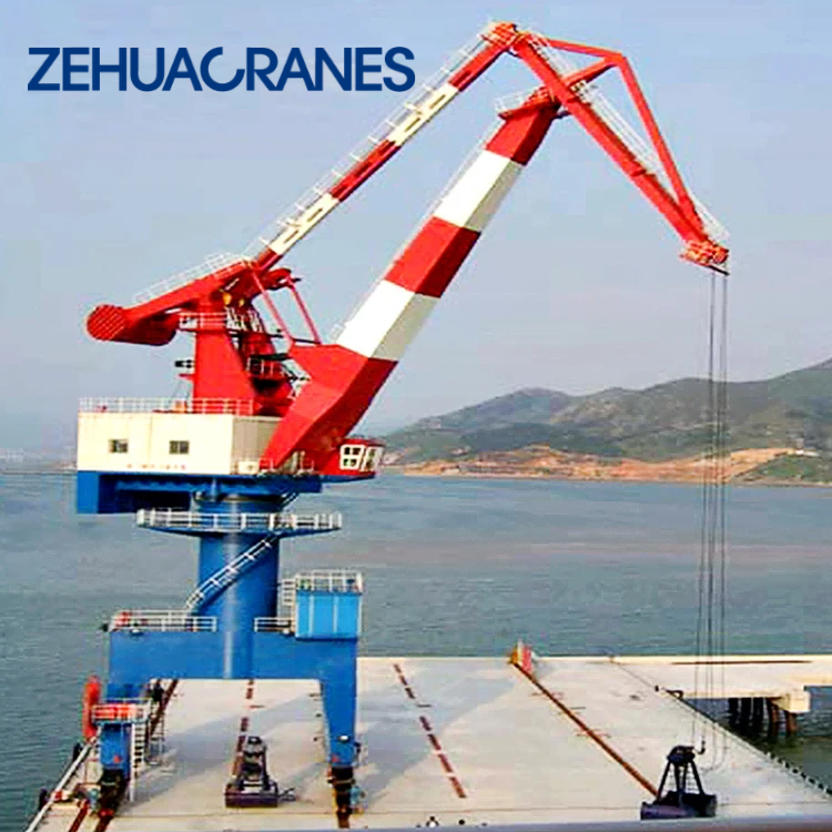 MQ Series Mobile Harbour Portal Crane 10-35 Ton 45m, Heavy Duty Pedestal Crane for Seaport, Harbour & Terminal From China