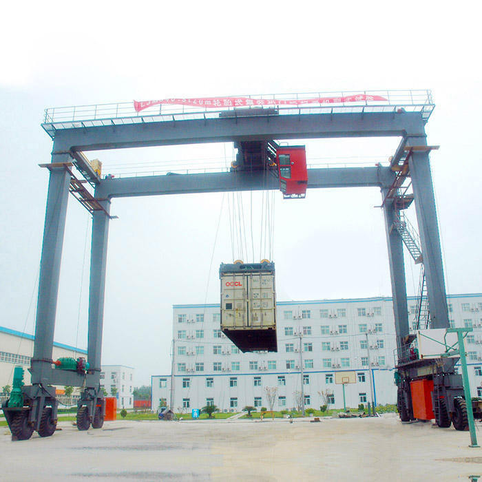 Zehua 50 60 80 Ton 100 120 200 Ton Hydraulic Rubber Tire Gantry Crane Price Diesel Engine Rubber Tyred Gantry Crane With Trolley