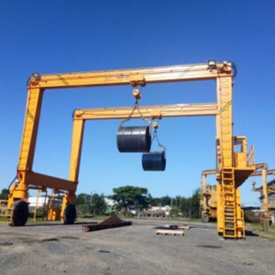 Zehua 500T RTG Offshore Precision 20Tons Gantry Cartesian Dual Beam 20t Grab Gantry Crane Mobile Gantry Cranes