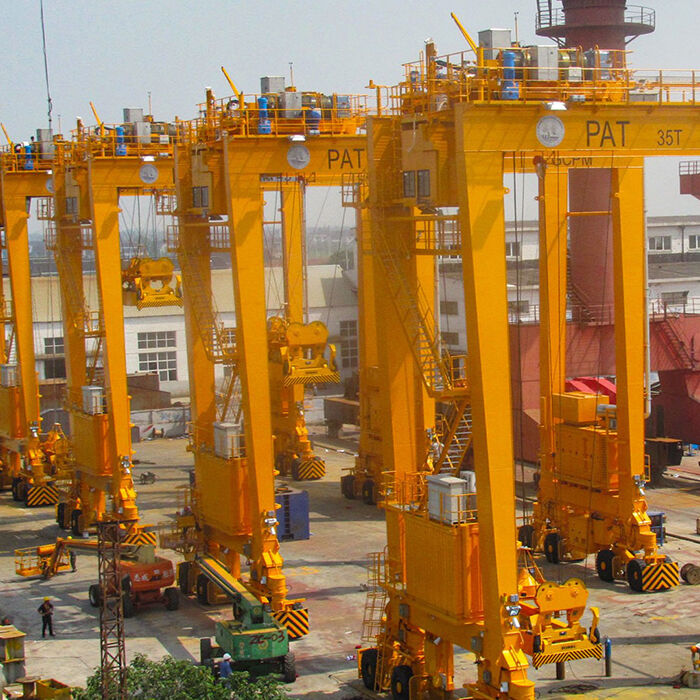 Zehua 500T RTG Offshore Precision 20Tons Gantry Cartesian Dual Beam 20t Grab Gantry Crane Mobile Gantry Cranes
