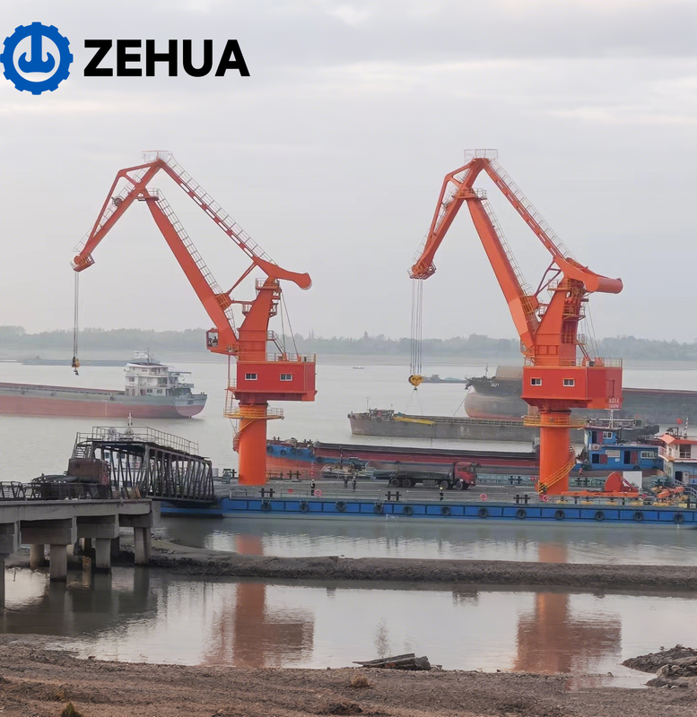 Portal Crane Sea Port Portal Ship Crane Fourlink Harbour Crane SingleboomFourboom Harbour Port Crane Portal Crane