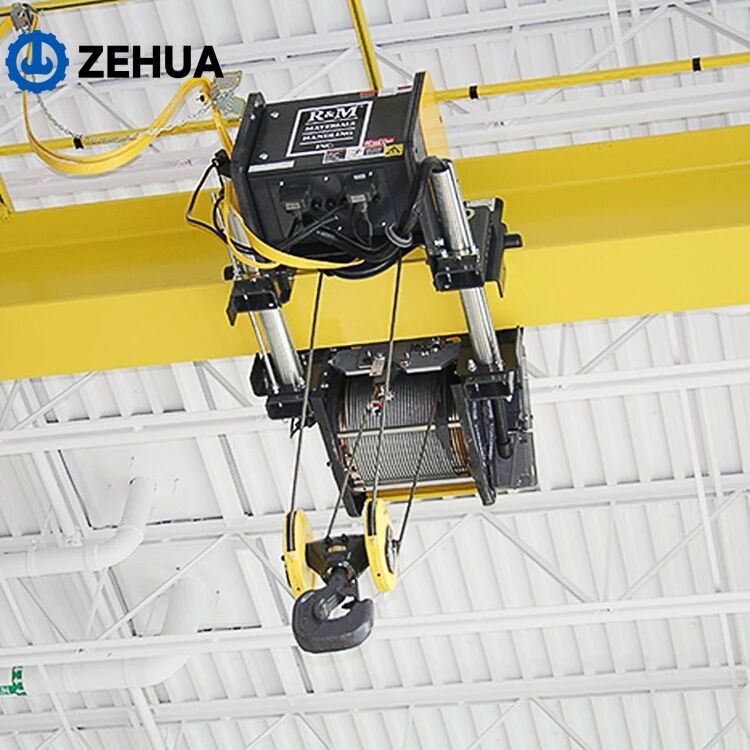 16 Ton Electric Overhead Bridge Crane Monorail Hoist Crane Remote Control Motor Gear for Industrial Warehouse Use
