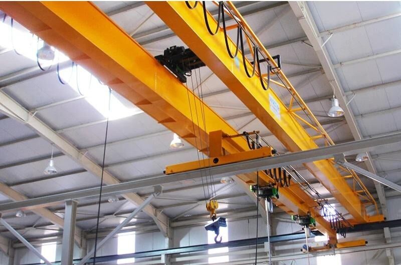 New Design European Double Girder Overhead Crane 10-30 Ton PLC-controlled Gear-driven Motor Engine Powered High Efficiency