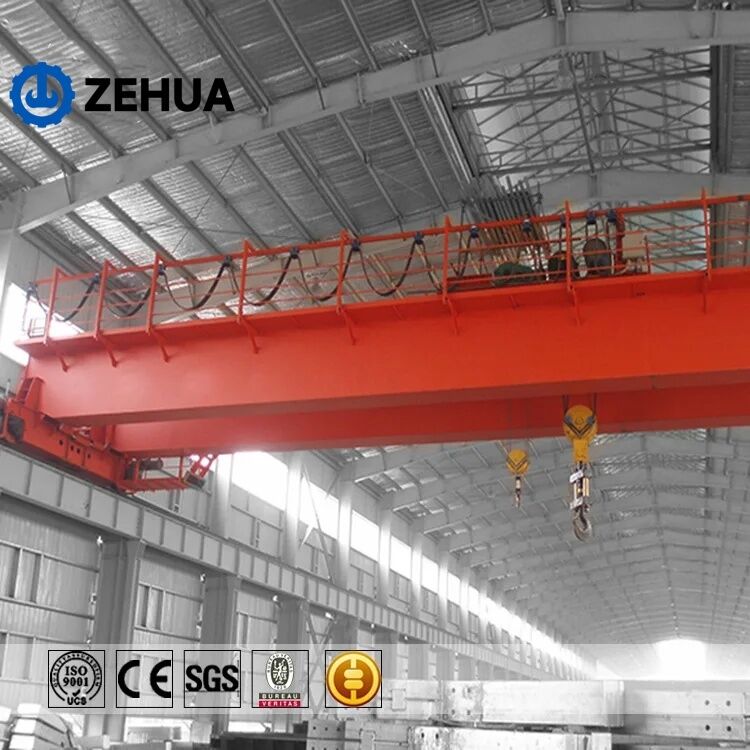 Zehua Crane Wireless Remote Control Overhead Crane Magnet 30 Ton Overhead Crane Is Very Popular In Uae