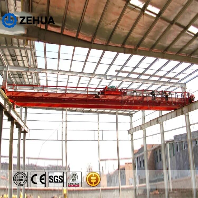 Zehua Crane Double Girder Overhead Crane Snhd Tunggal Girder Overhead Crane 3 Ton Untuk Dijual