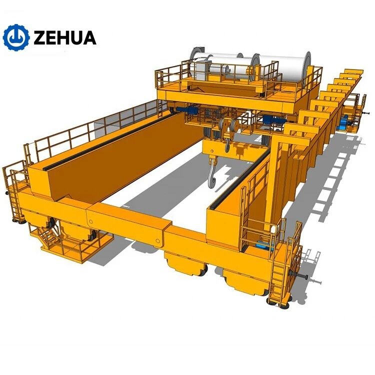 Zehua Crane Double Girder Overhead Travelling Crane 5 Ton Double Girder Warehouse Overhead Crane