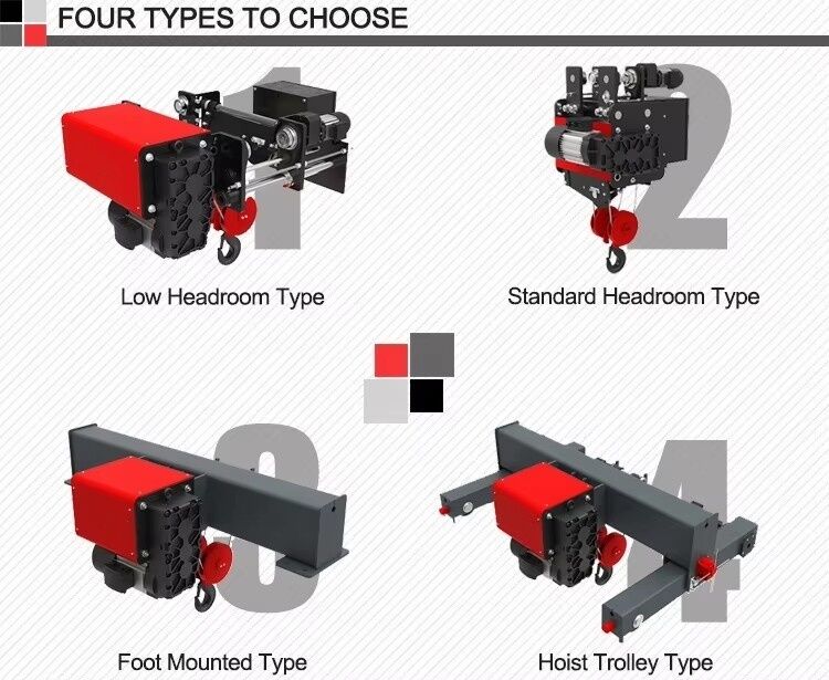 High Quality European Electric Wire Rope Hoist 1-80 Ton Customizable Industrial Lifting Equipment for Warehouse Overhead Crane