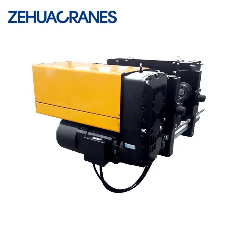 Zehua Crane China Supplier European Model Double Lifting Speed Hoist Electric Wire Rope Mobile Hoist 1ton 12m