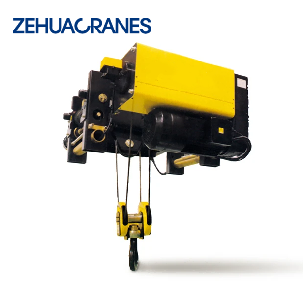 Zehua Crane China Supplier European Model Double Lifting Speed Hoist Electric Wire Rope Mobile Hoist 1ton 12m