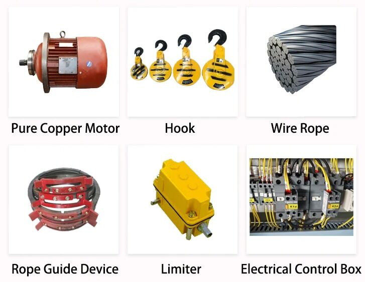 Mini Portable Electric Wire Rope Hoist 100kg-2 Ton for Home Garage Gym Warehouse Small Crane Lifting