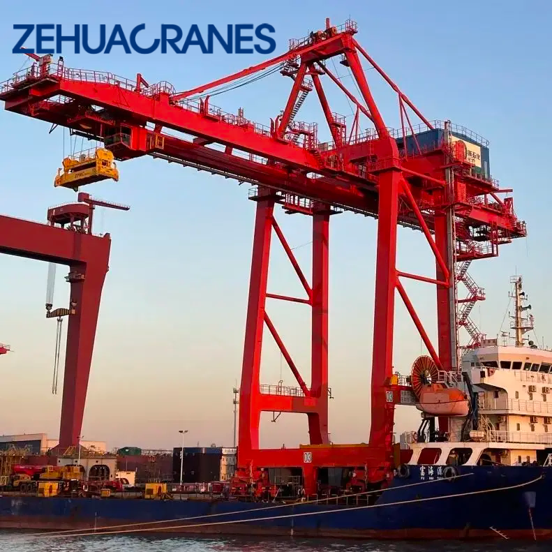 ZEHUA 2026 New STS Ship-to-Shore Container Crane 40T-65T, A8, CE Certified Port Container Loading Unloading