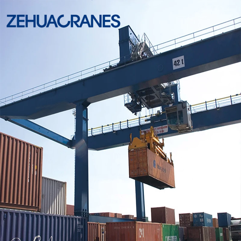Customizable Heavy Duty Rail Mounted Container Gantry Crane for Port Terminal Freight Yard Lifting Equipment Zehua Factory