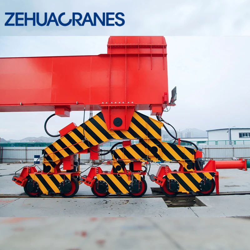 Zehua OEM Industrial Container Gantry Crane Rail Mounted for Port Logistics Heavy Duty Lifting Equipment Custom Specs